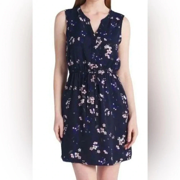 41 Hawthorn sleeveless navy tie front dress size 3X - Picture 1 of 9